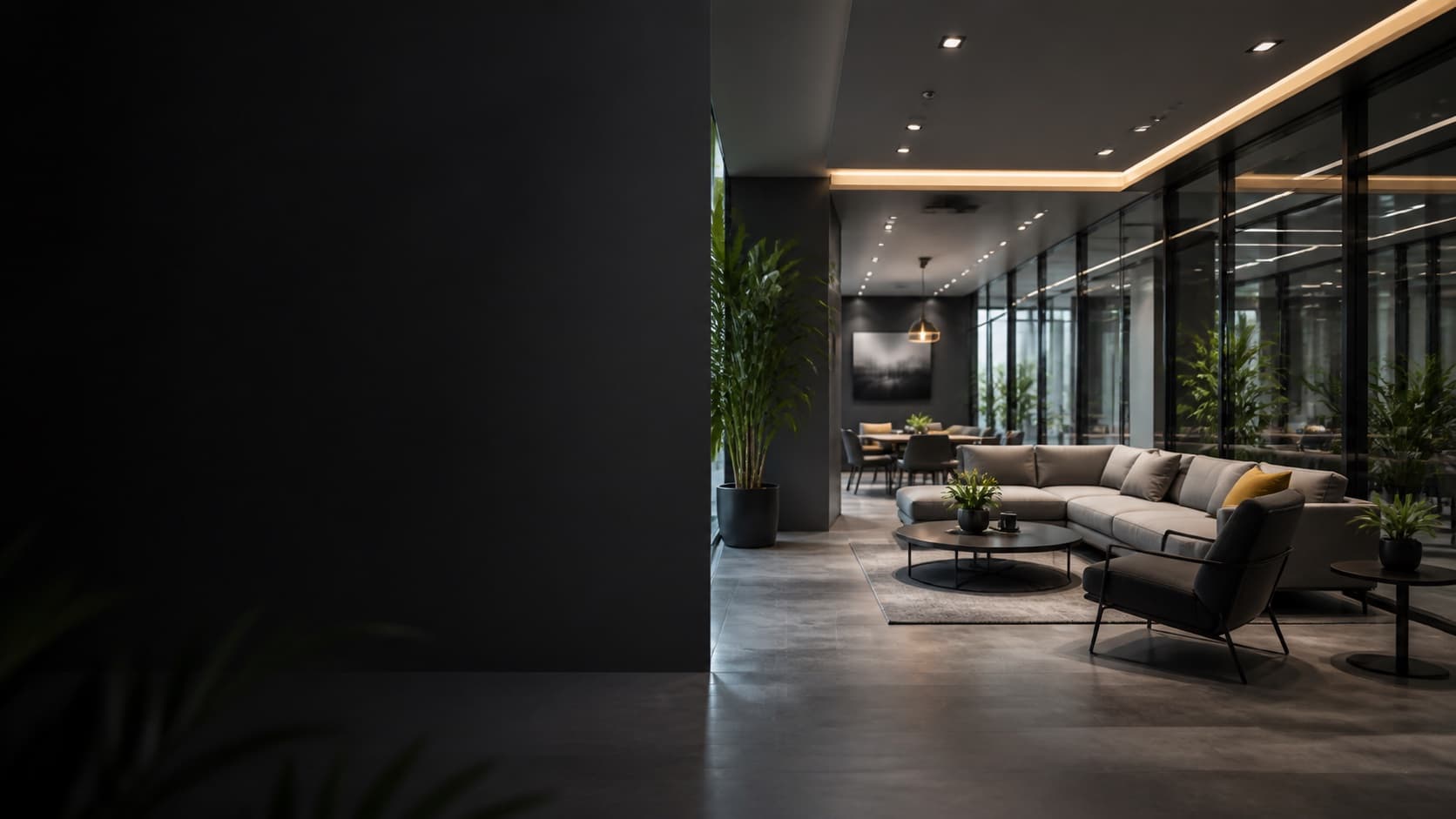 Lounge corporativo com manutenção em dia